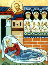 Святитель Николай спасает трех девиц от растления